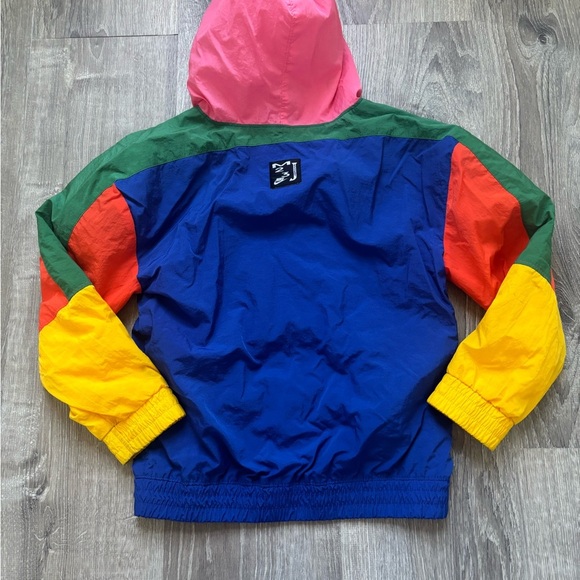 Nike Jordan Classic Multicolored Windbreaker Jacket Hoodie Youth Medium (10/12) - Picture 2 of 3